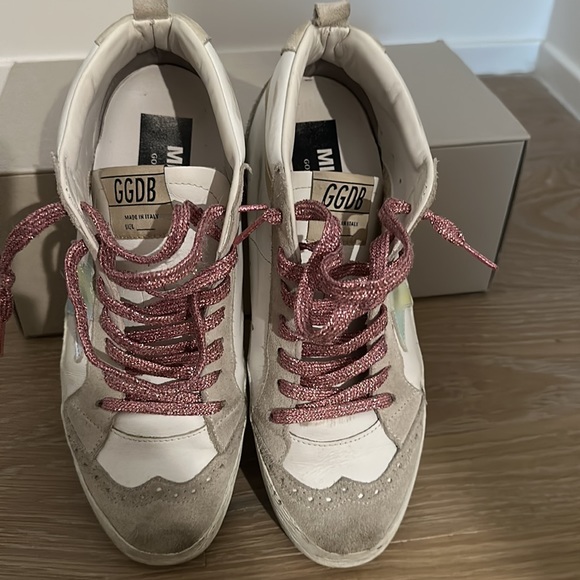 Golden Goose Mid Star Private Edit Color: White/Ice/Multi/Beige; Discontinued - Picture 3 of 8